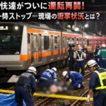 JR中央線快速がついに運転再開!人身事故で一時ストップ…現場の衝撃状況とは?