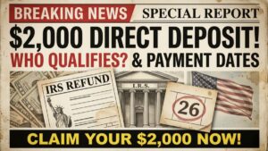$2,000 IRS Direct Deposit 2026: Check Eligibility, Payment Dates and Who Will Receive the Deposit