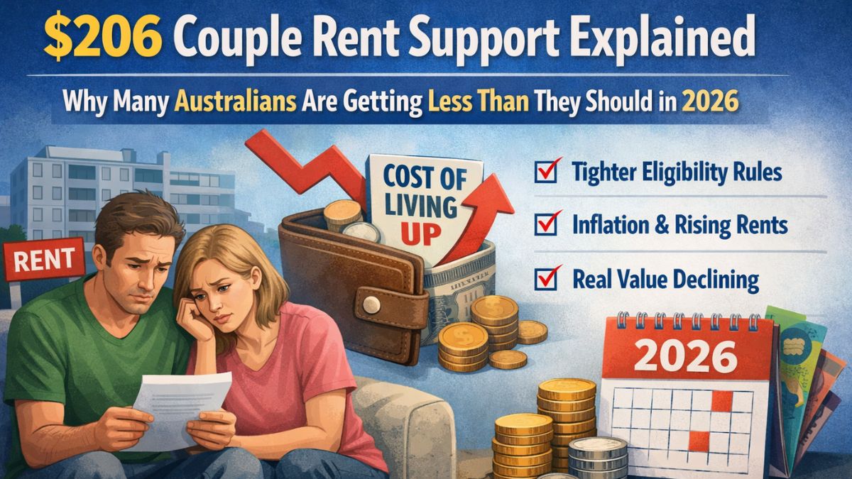 $206 Couple Rent Support Explained – Why Many Australians Are Getting Less Than They Should in 2026