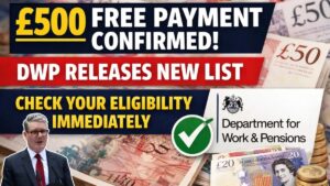 £500 Free Payment Confirmed! DWP Releases New List – Check Your Eligibility Immediately