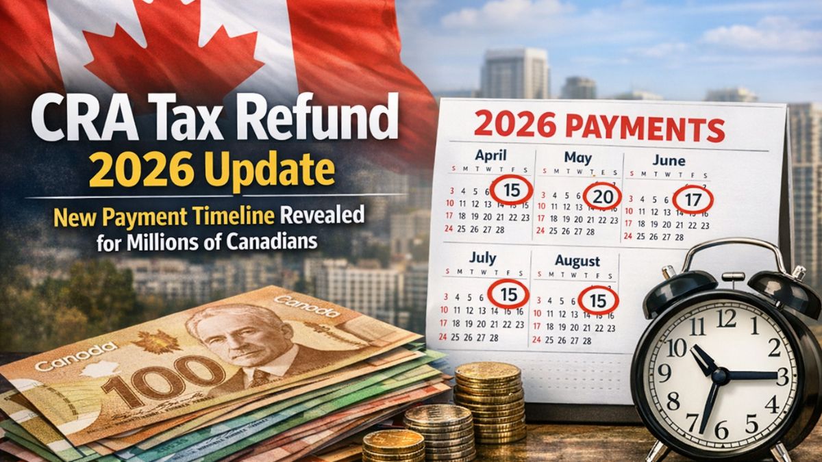 CRA Tax Refund 2026 Update: New Payment Timeline Revealed for Millions of Canadians