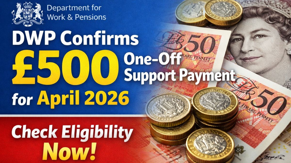 DWP Confirms £500 One‑Off Support Payment for April 2026 – Check Eligibility Now