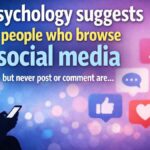 "Psychology suggests people who browse social media but never post or comment are…"