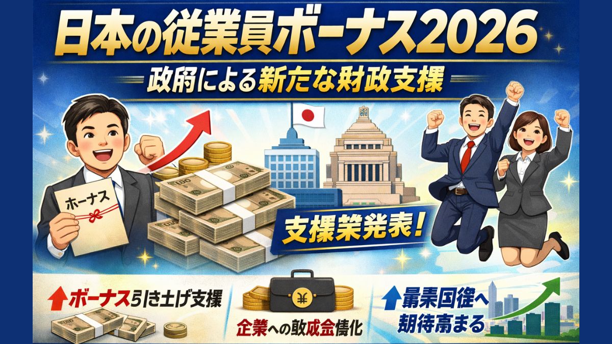日本の従業員ボーナス2026｜政府による新たな財政支援
